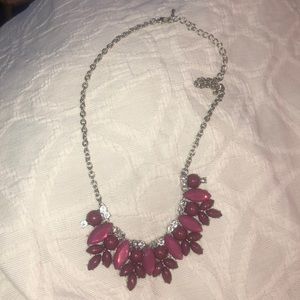 silver multi-stoned necklace (NEGOTIABLE)